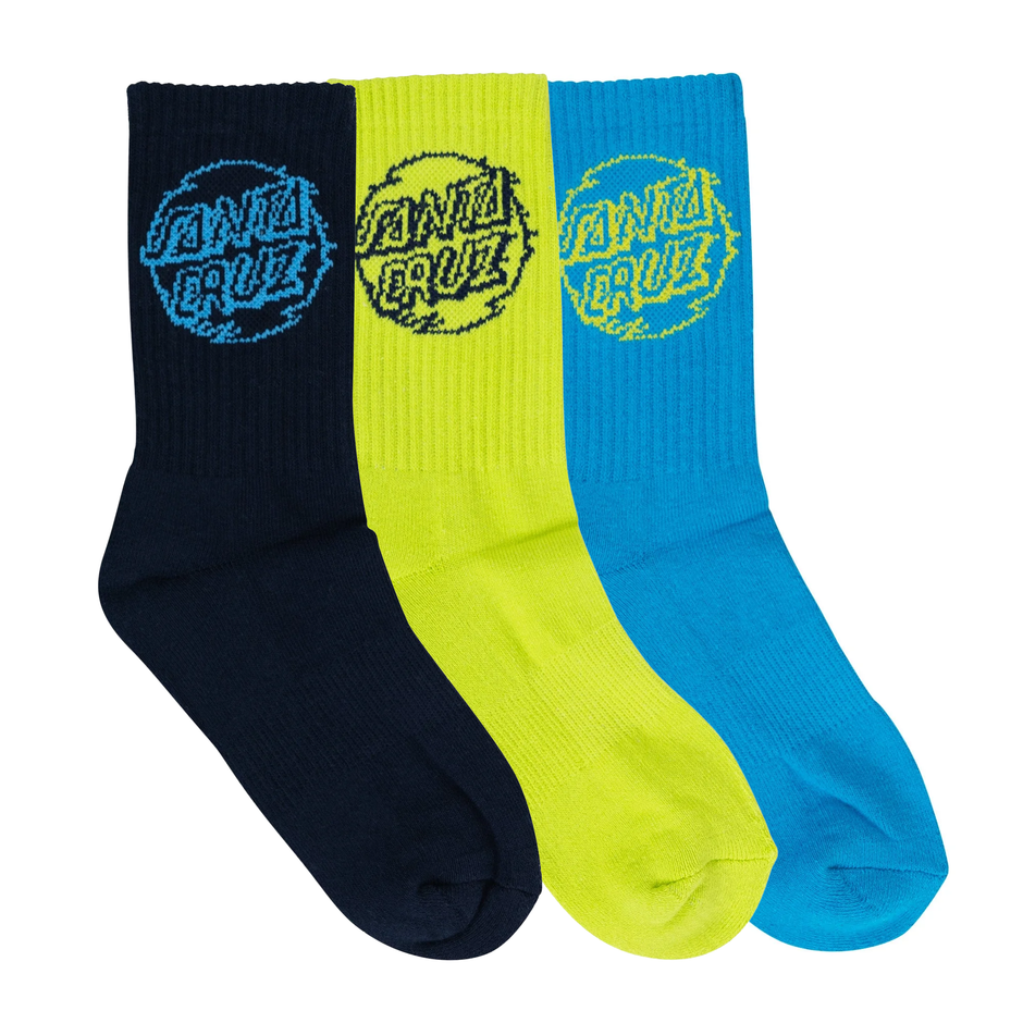 Vivid Dot Mono Crew Socks (Youth)