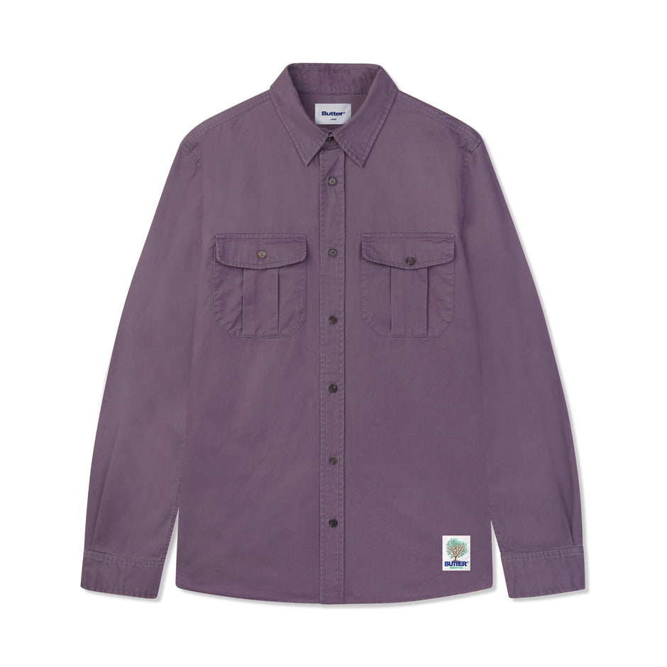 Washed Pocket Long Sleeve Shirt