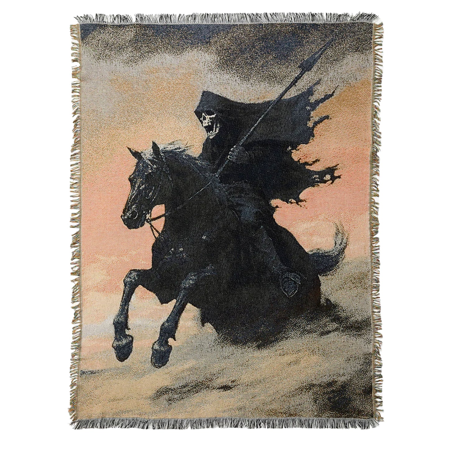 Battle Horse Woven Blanket