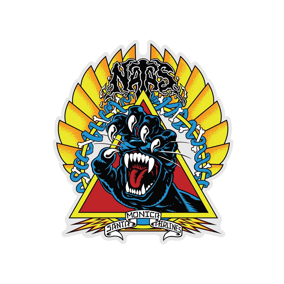 Natas Screaming Panther Sticker